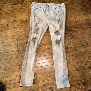 PacSun stacked skinny distressed upcycled 32x30 jeans